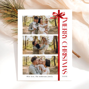 Cartes Pour Fêtes Annuelles Photographie de typographie élégante Joyeux Noël