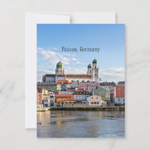 Cartes Pour Fêtes Annuelles photographie du paysage urbain de Passau, Allemagn