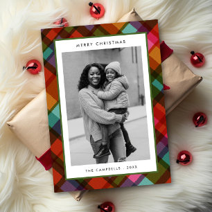 Cartes Pour Fêtes Annuelles Photographie moderne colorée Noël