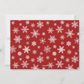 Cartes Pour Fêtes Annuelles Photographie moderne de Noël Joyeux voeux (Dos)