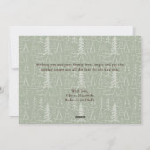 Cartes Pour Fêtes Annuelles Photos boho tendance moderne Joyeux arbres de Noël (Dos)