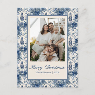 Cartes Pour Fêtes Annuelles Photos de Casse-Noisette Toile Bleue Élégante de N