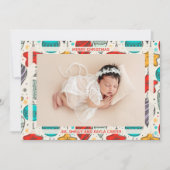 Cartes Pour Fêtes Annuelles Photos de Noël Annonces de naissance (Devant)