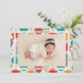 Cartes Pour Fêtes Annuelles Photos de Noël Annonces de naissance (Debout devant)