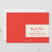 Cartes Pour Fêtes Annuelles Photos de Noël Annonces de naissance (Dos)