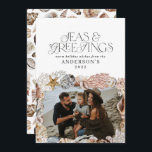 Cartes Pour Fêtes Annuelles Photos de Noël chaud tropical<br><div class="desc">Mer de Noël et salutations modernes et élégante carte de vacances photo design</div>