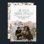 Cartes Pour Fêtes Annuelles Photos de Noël chaud tropical<br><div class="desc">Mer de Noël et salutations modernes et élégante carte de vacances photo design</div>