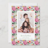 Cartes Pour Fêtes Annuelles Photos de Noël Floral Hydrangeas (Devant)