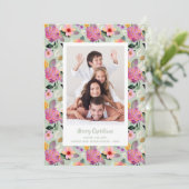 Cartes Pour Fêtes Annuelles Photos de Noël Floral Hydrangeas (Debout devant)