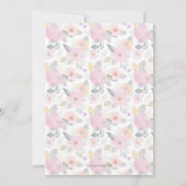 Cartes Pour Fêtes Annuelles Photos de Noël Floral Hydrangeas (Dos)