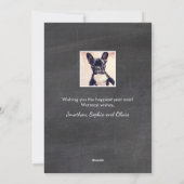 Cartes Pour Fêtes Annuelles Photos de Noël Whimsical Chalkboard (Dos)