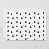 Cartes Pour Fêtes Annuelles Photos de Pins de Noël (Dos)