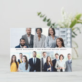 Cartes Pour Fêtes Annuelles Photos d'équipe du personnel d'entreprise moderne (Debout devant)