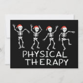Cartes Pour Fêtes Annuelles Physical Therapist Skeleton Christmas DPT Student (Devant)