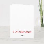 Cartes Pour Fêtes Annuelles Piano de bleus de Noël (Dos)