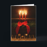 Cartes Pour Fêtes Annuelles Piano et bougies<br><div class="desc">par Dreamlyn</div>