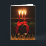 Cartes Pour Fêtes Annuelles Piano et bougies<br><div class="desc">par Dreamlyn</div>