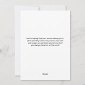 Cartes Pour Fêtes Annuelles Pickleball Christmas Père Noël Elf, votre texte pe (Dos)