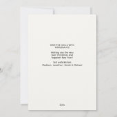 Cartes Pour Fêtes Annuelles Pickleball classique Père Noël Bleu Noël (Dos)