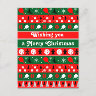 Cartes Pour Fêtes Annuelles Pickleball Holiday Cheval