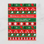 Cartes Pour Fêtes Annuelles Pickleball Holiday Cheval (Devant)