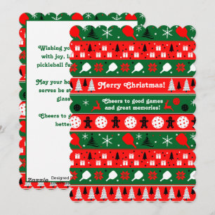 Cartes Pour Fêtes Annuelles Pickleball Holiday Cheval