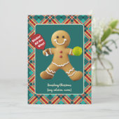 Cartes Pour Fêtes Annuelles Pickleball Joie de Gingembre (Debout devant)