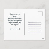 Cartes Pour Fêtes Annuelles Pickleball 🎄 Joyeux Noël, texte personnalisé (Dos)