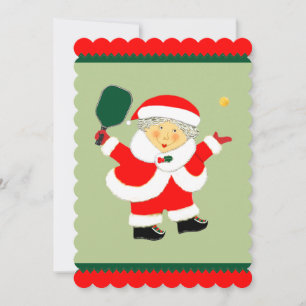 Cartes Pour Fêtes Annuelles Pickleball Noël