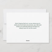 Cartes Pour Fêtes Annuelles Pickleball Noël Père Noël Joyeux Dinkmas personnal (Dos)