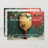 Cartes Pour Fêtes Annuelles Pickleball🎅Paddles Before Presents (Devant / Derrière)