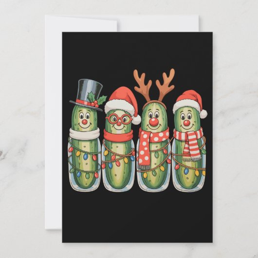 Cartes Pour Fêtes Annuelles Pickles de Noël drôle de Noël fête (Devant)