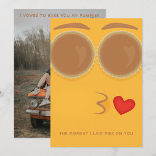 Cartes Pour Fêtes Annuelles Pie Eyed Kisses Thanksgiving Holiday Card