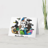 Cartes Pour Fêtes Annuelles Pie Père Noël (Dos)