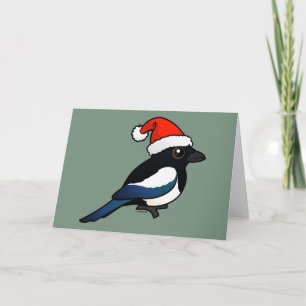 Cartes Pour Fêtes Annuelles Pie Père Noël