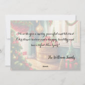 Cartes Pour Fêtes Annuelles Pièce décorée de façon festive, Noël traditionnel (Dos)