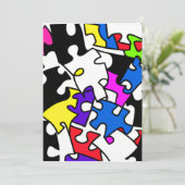 Cartes Pour Fêtes Annuelles Pièces de puzzle (Debout devant)