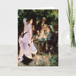 Cartes Pour Fêtes Annuelles Pierre un Renoir   sous les arbres, de la Galette