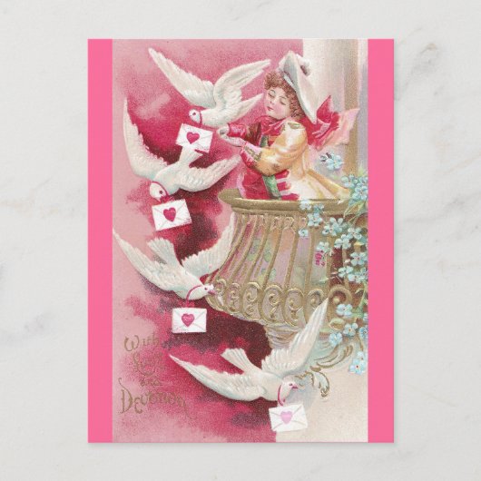 Cartes Pour Fêtes Annuelles Pigeon Posted Valentines (Devant)