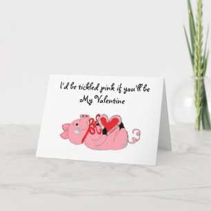 Cartes Pour Fêtes Annuelles Piggy Valentine
