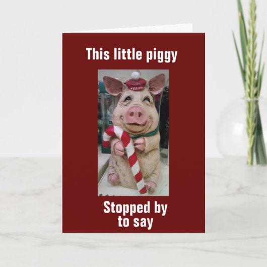 CARTES POUR FÊTES ANNUELLES PIGGYS SOUHAITE *LA MEILLEURE SAISON DE VACANCES* (Devant)