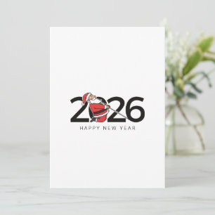 Cartes Pour Fêtes Annuelles Pilates Santa Bonne Année