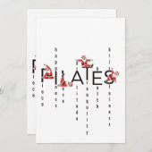 Cartes Pour Fêtes Annuelles Pilates Santa Reformer Christmas (Devant / Derrière)