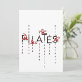 Cartes Pour Fêtes Annuelles Pilates Santa Reformer Christmas (Debout devant)