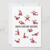 Cartes Pour Fêtes Annuelles Pilates Santa Reformer Christmas (Devant)
