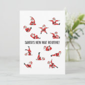 Cartes Pour Fêtes Annuelles Pilates Santa Reformer Christmas (Debout devant)