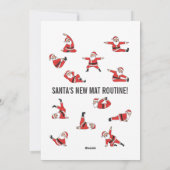 Cartes Pour Fêtes Annuelles Pilates Santa Reformer Christmas (Dos)