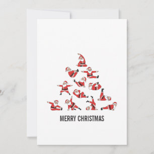 Cartes Pour Fêtes Annuelles Pilates Santa Tapis de Noël