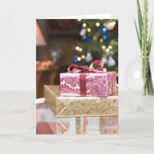 Cartes Pour Fêtes Annuelles Pile de cadeaux