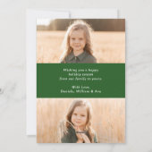 Cartes Pour Fêtes Annuelles Pin à mistletoe à main rustique Noël 3 Photo (Dos)